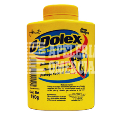 MERCERIA TALCO O-DOLEX 150 GRS AMARILLO